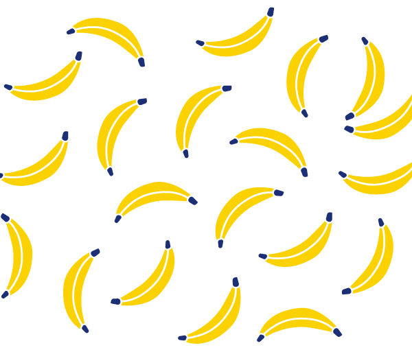 Motif complet du mug banana party