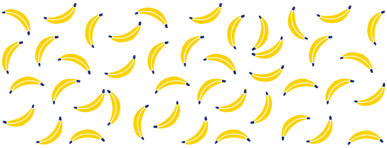 Motif complet du mug banana party