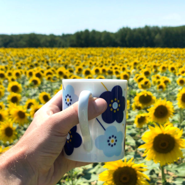 Le mug Fleurs Bleues