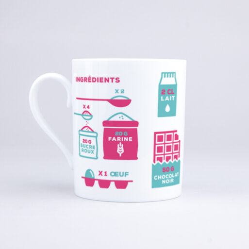 Vue du mug Mug Cake