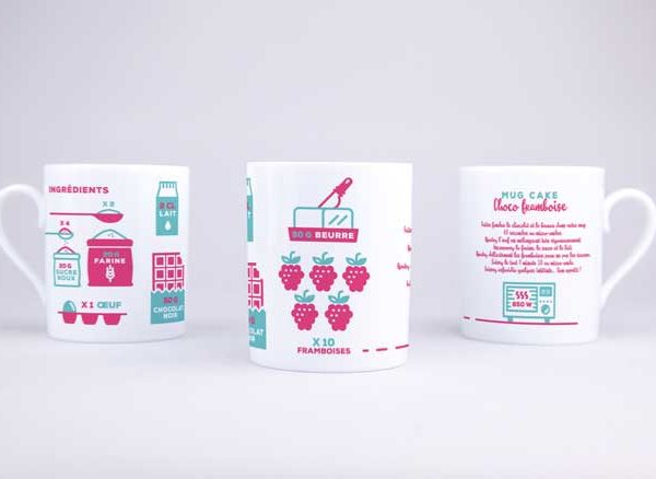 Vue du mug Mug Cake