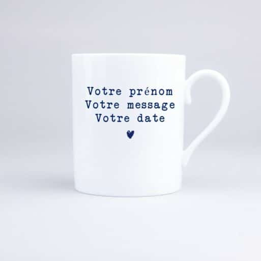 Mug Personnalisé Made in France Prénom Message Date