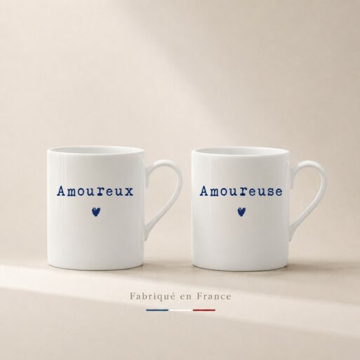 Tasses à Café duo Amoureux & Amoureuse