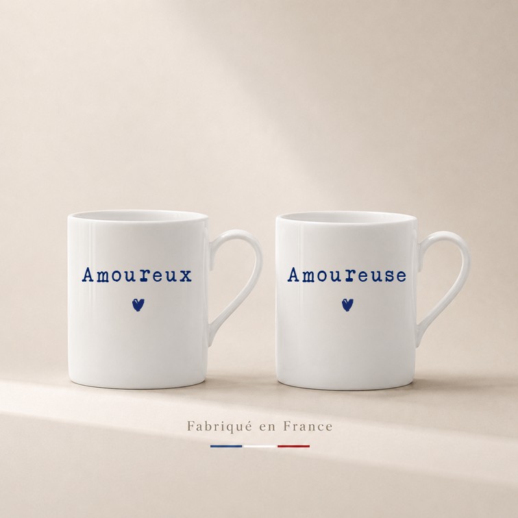 Tasses à Café duo Amoureux & Amoureuse