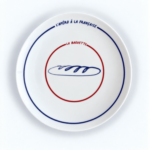Assiette Porcelaine Baguette
