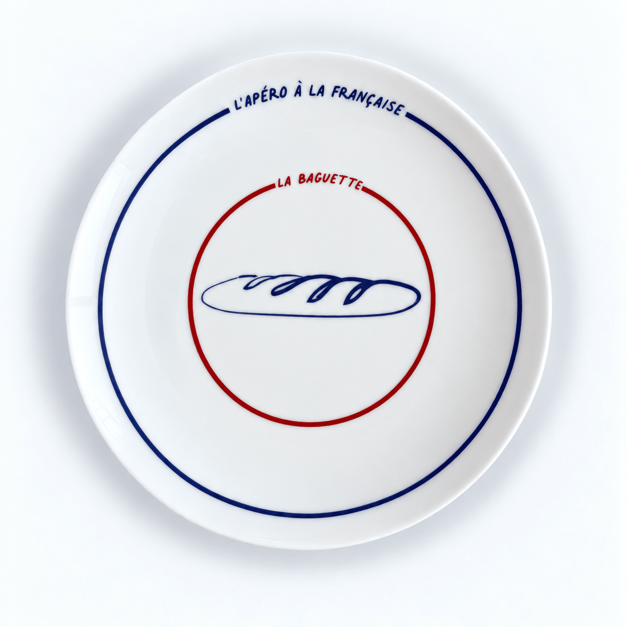 Assiette Porcelaine Baguette