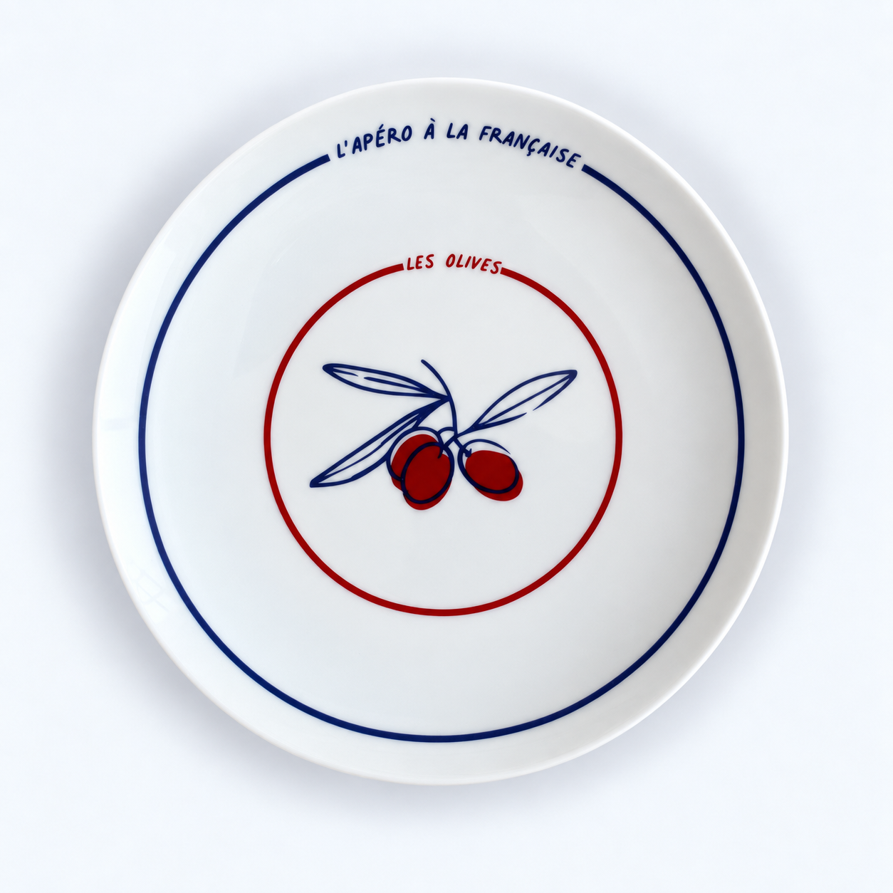 Assiette Porcelaine Olives