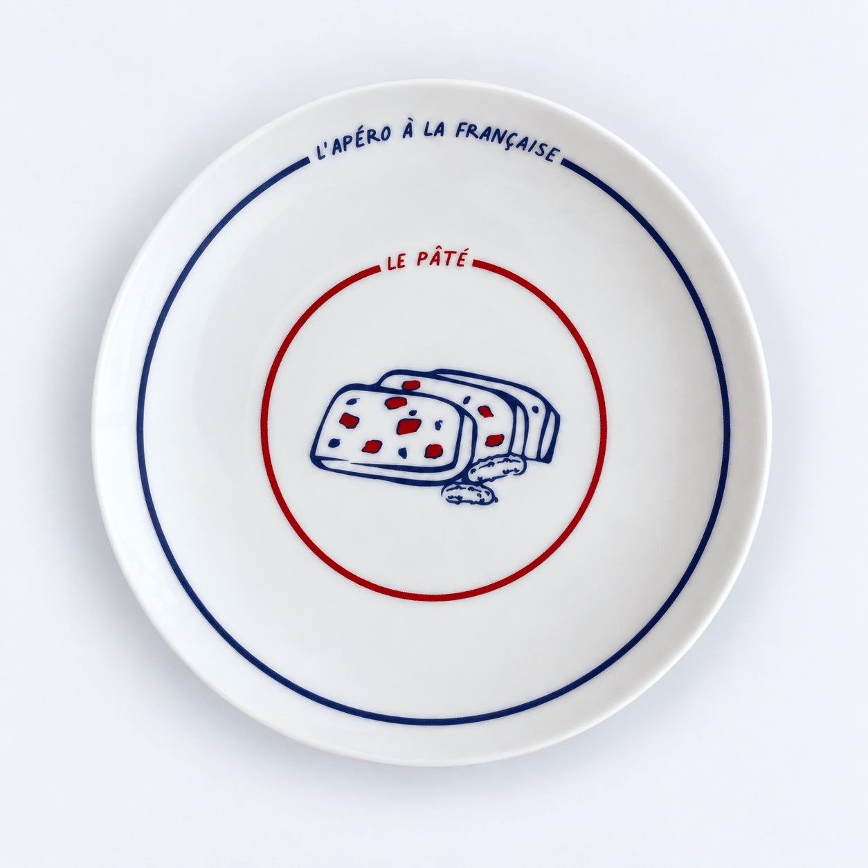 Assiette Porcelaine Pâté