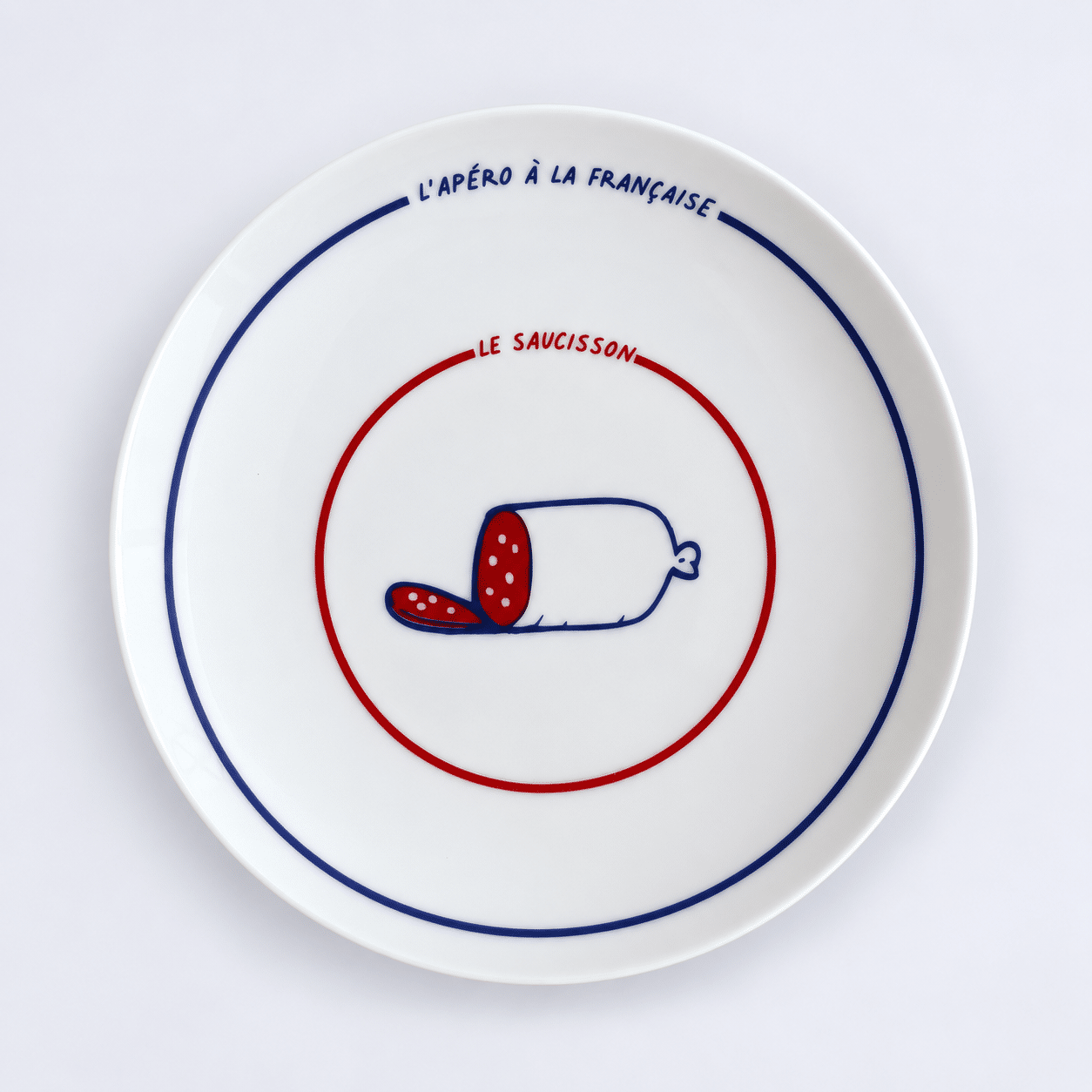 Assiette Porcelaine Saucisson