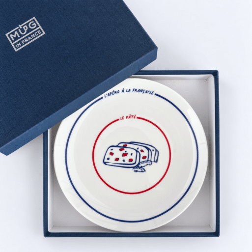 Boite bleue assiette Mug in France