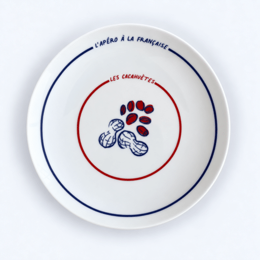 Assiette Porcelaine Cacahuètes